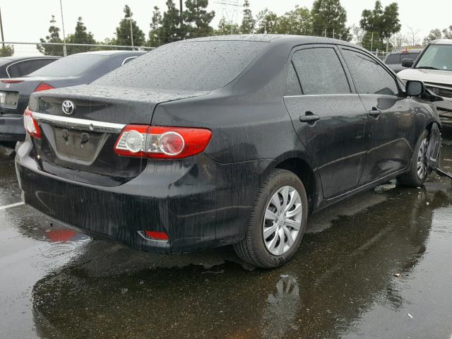 5YFBU4EE1DP207436 - 2013 TOYOTA COROLLA BA BLACK photo 4