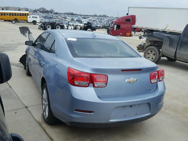 1G11G5SX6DU120254 - 2013 CHEVROLET MALIBU 3LT BLUE photo 3