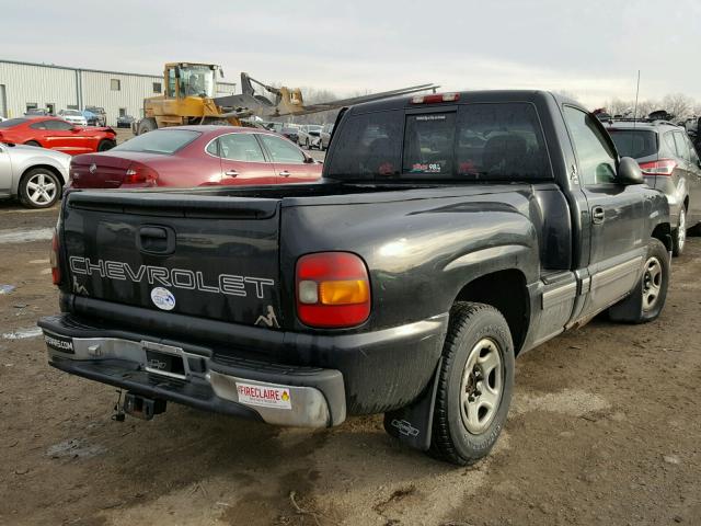 1GCEC14VXYZ168325 - 2000 CHEVROLET SILVERADO BLACK photo 4