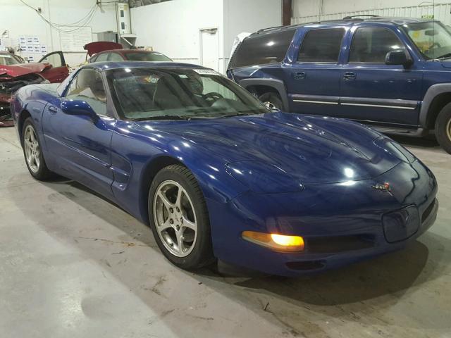 1G1YY22G725119597 - 2002 CHEVROLET CORVETTE BLUE photo 1