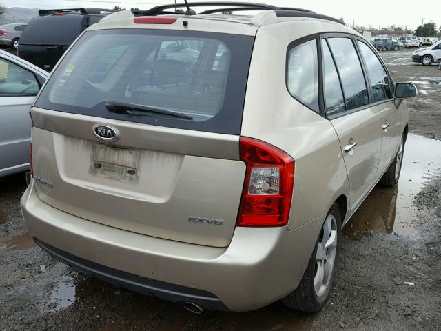 KNAFG526X77039262 - 2007 KIA RONDO LX BEIGE photo 4