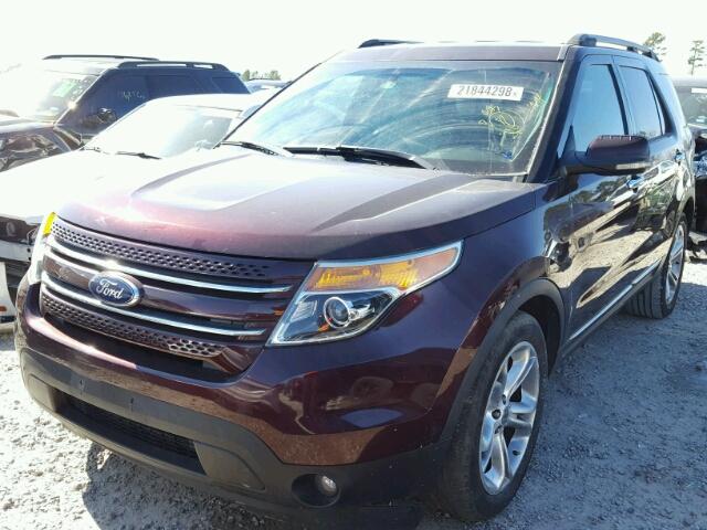 1FMHK7F8XBGA53670 - 2011 FORD EXPLORER L BROWN photo 2