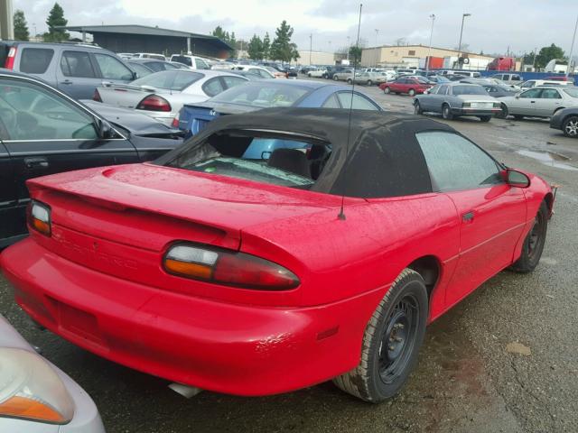 2G1FP32K7V2148943 - 1997 CHEVROLET CAMARO BAS RED photo 4