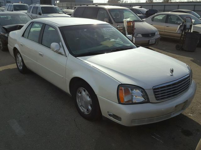 1G6KD54Y81U239979 - 2001 CADILLAC DEVILLE WHITE photo 1