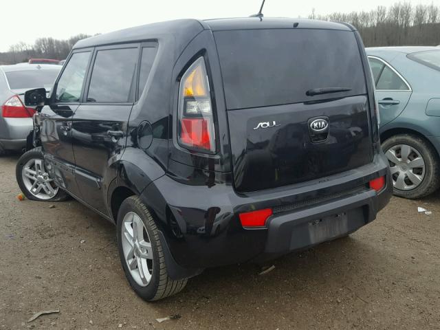 KNDJT2A27B7226876 - 2011 KIA SOUL + BLACK photo 3