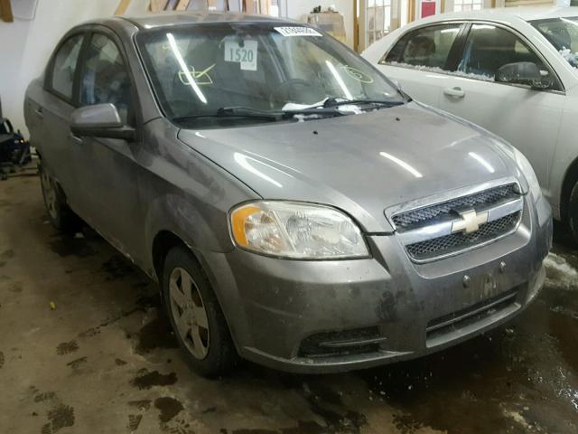 KL1TD5DE0AB047143 - 2010 CHEVROLET AVEO LS GRAY photo 1