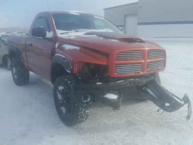 1D7HU16D15J626347 - 2005 DODGE RAM 1500 S ORANGE photo 1