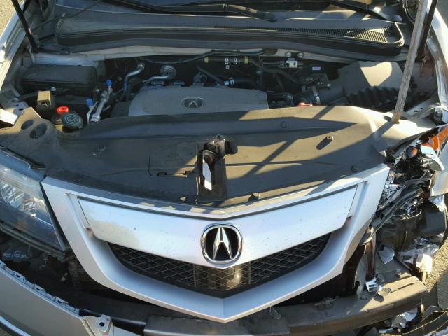 2HNYD2H72AH502052 - 2010 ACURA MDX ADVANC SILVER photo 7