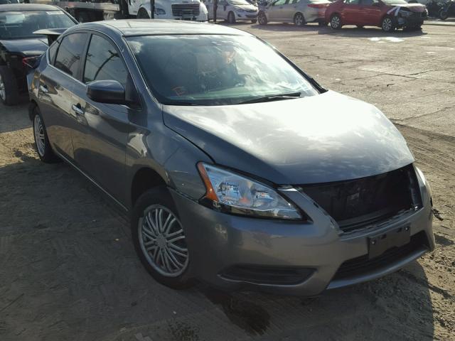 3N1AB7AP2FY342666 - 2015 NISSAN SENTRA S GRAY photo 1