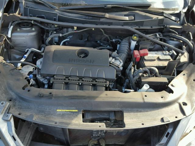 3N1AB7AP2FY342666 - 2015 NISSAN SENTRA S GRAY photo 7