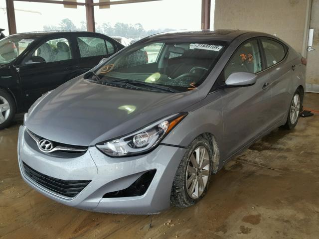 KMHDH4AE5FU219836 - 2015 HYUNDAI ELANTRA SE GRAY photo 2