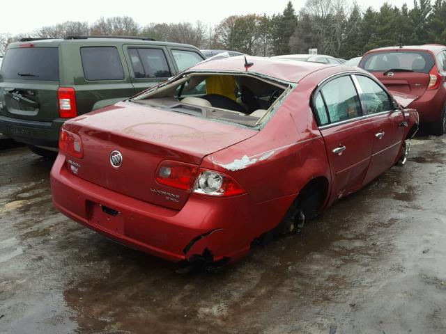 1G4HD57267U152892 - 2007 BUICK LUCERNE CX RED photo 4