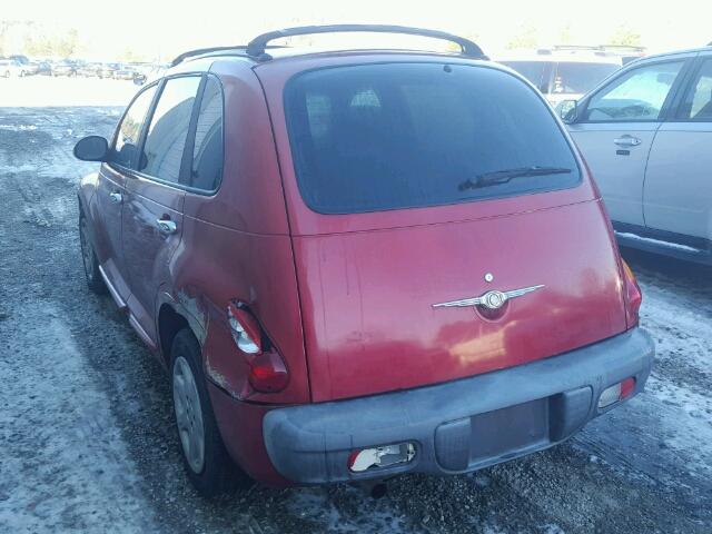 3C4FY48B62T344504 - 2002 CHRYSLER PT CRUISER RED photo 3