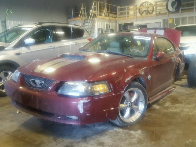 1FAFP42X24F156217 - 2004 FORD MUSTANG GT RED photo 2