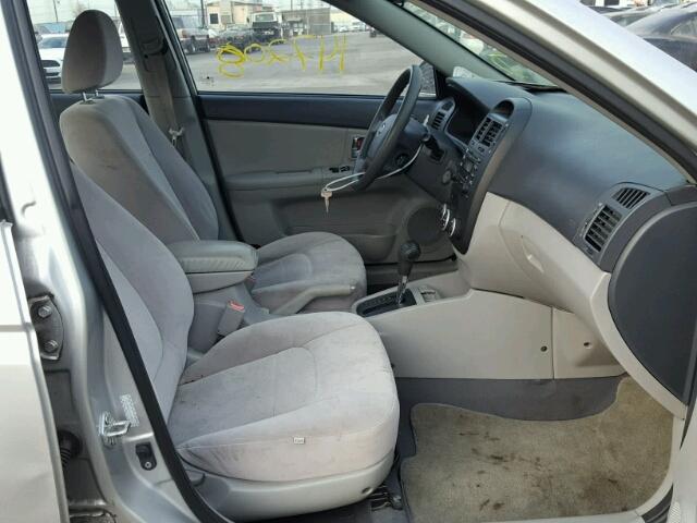 KNAFE122585551777 - 2008 KIA SPECTRA EX SILVER photo 5