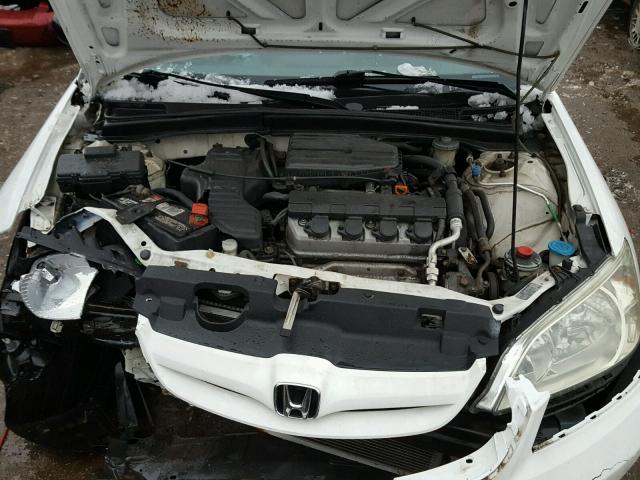 1HGES16374L007377 - 2004 HONDA CIVIC DX V WHITE photo 7