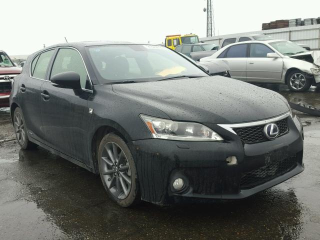 JTHKD5BH6C2063513 - 2012 LEXUS CT 200 BLACK photo 1