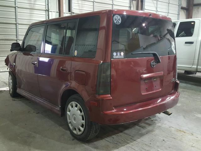 JTLKT334264097742 - 2006 TOYOTA SCION XB MAROON photo 3