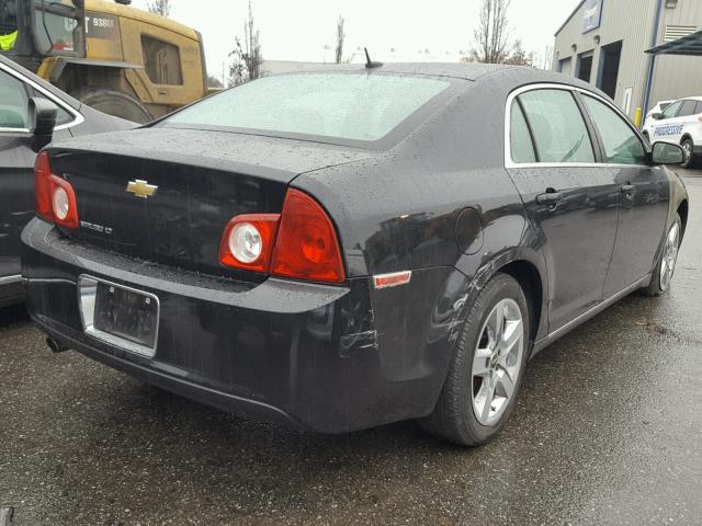 1G1ZC5EB7A4130558 - 2010 CHEVROLET MALIBU 1LT BLACK photo 4