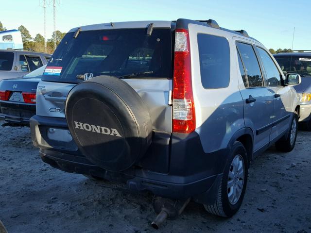 JHLRD68836C013585 - 2006 HONDA CR-V EX SILVER photo 4