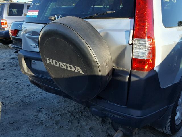 JHLRD68836C013585 - 2006 HONDA CR-V EX SILVER photo 9