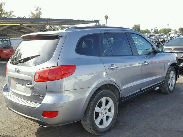 5NMSH13E17H024753 - 2007 HYUNDAI SANTA FE S GRAY photo 4