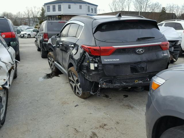 KNDPRCA66J7366840 - 2018 KIA SPORTAGE S BLACK photo 3