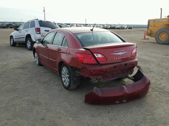 1C3CC5FB7AN140906 - 2010 CHRYSLER SEBRING LI RED photo 3