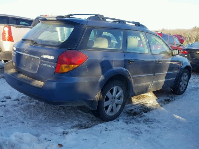 4S4BP61C077344523 - 2007 SUBARU LEGACY OUT BLUE photo 4