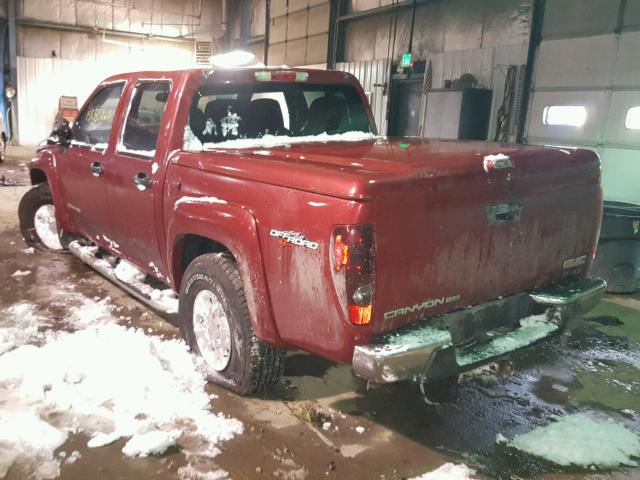 1GTDT136858217660 - 2005 GMC CANYON RED photo 3