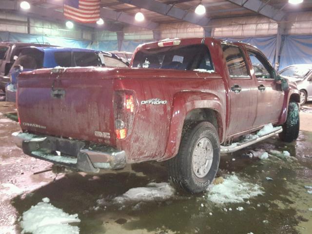 1GTDT136858217660 - 2005 GMC CANYON RED photo 4