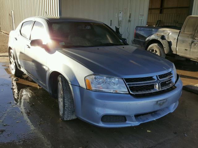 1C3CDZAB3DN576345 - 2013 DODGE AVENGER SE BLUE photo 1