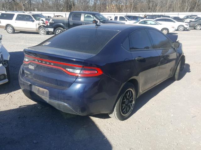 1C3CDFAA8DD296240 - 2013 DODGE DART SE BLUE photo 4