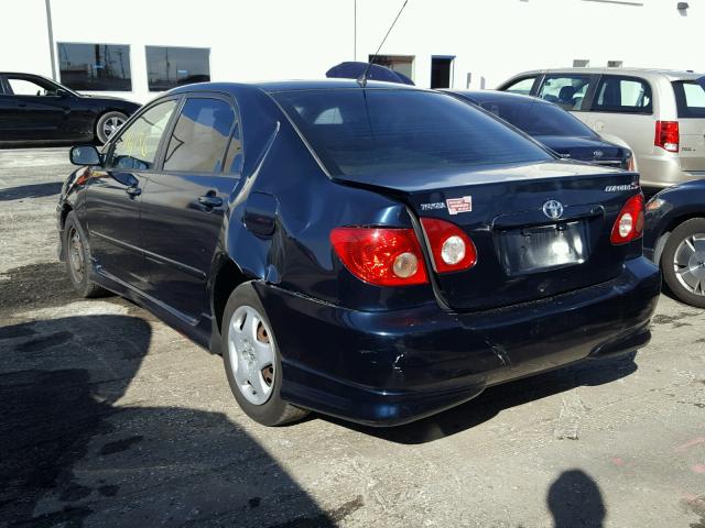 1NXBR32E57Z784828 - 2007 TOYOTA COROLLA CE BLUE photo 3