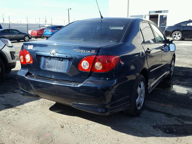 1NXBR32E57Z784828 - 2007 TOYOTA COROLLA CE BLUE photo 4