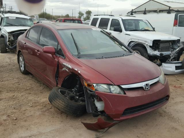 1HGFA16887L113733 - 2007 HONDA CIVIC EX RED photo 1