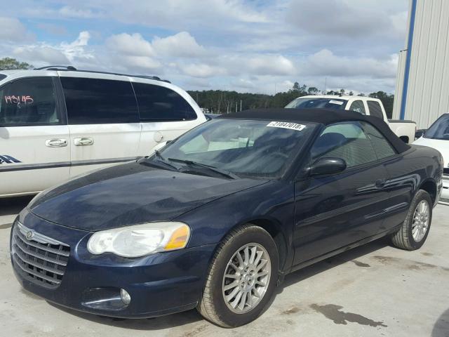 1C3EL55R04N214338 - 2004 CHRYSLER SEBRING LX BLUE photo 2