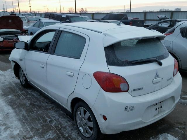 ML32A4HJ0FH060884 - 2015 MITSUBISHI MIRAGE ES WHITE photo 3