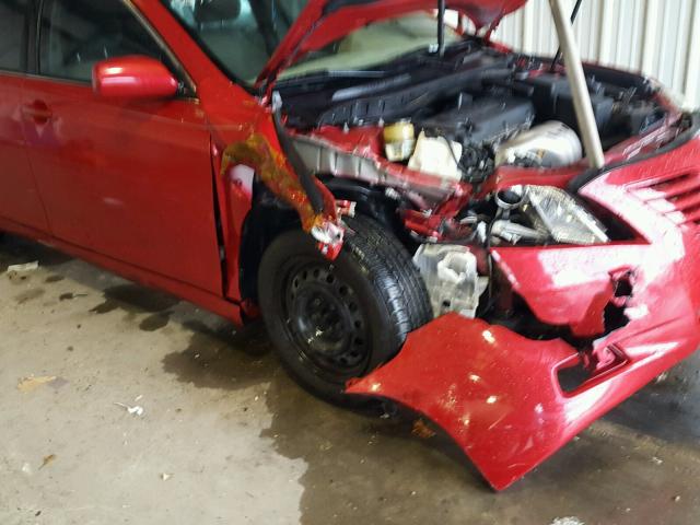 4T1BE46K99U307596 - 2009 TOYOTA CAMRY BASE RED photo 9