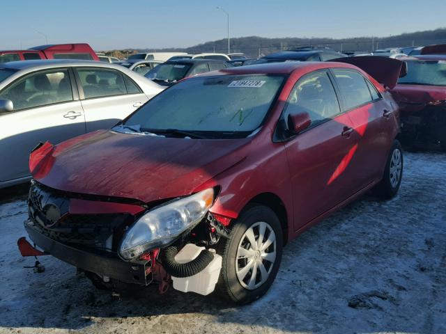 JTDBU4EE2B9169654 - 2011 TOYOTA COROLLA BA RED photo 2