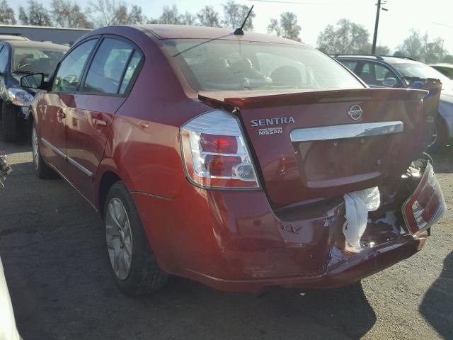 3N1AB6AP7BL685359 - 2011 NISSAN SENTRA 2.0 RED photo 3