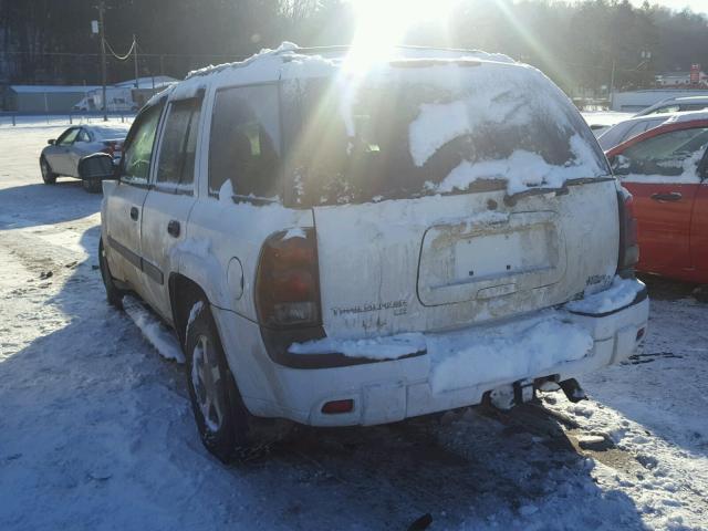 1GNDT13S152308485 - 2005 CHEVROLET TRAILBLAZE WHITE photo 3