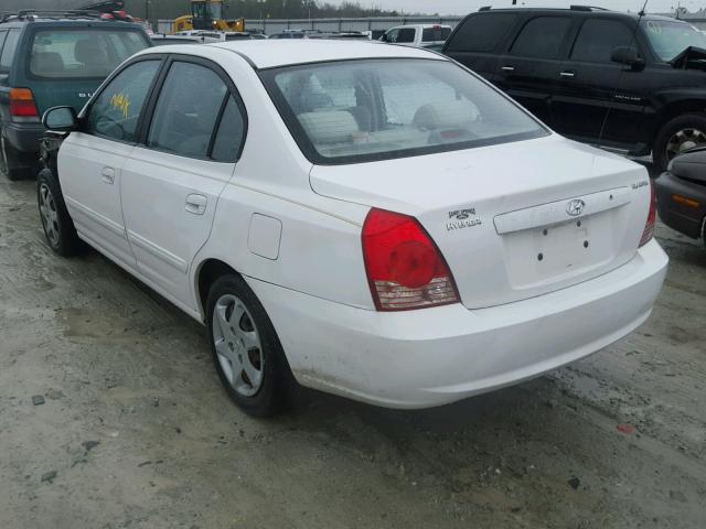 KMHDN46D54U721476 - 2004 HYUNDAI ELANTRA GL WHITE photo 3