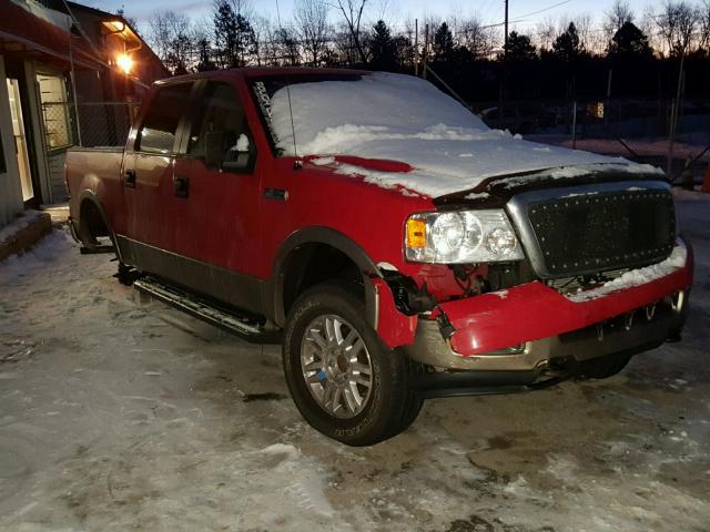 1FTPW14525FA24278 - 2005 FORD F150 SUPER RED photo 1