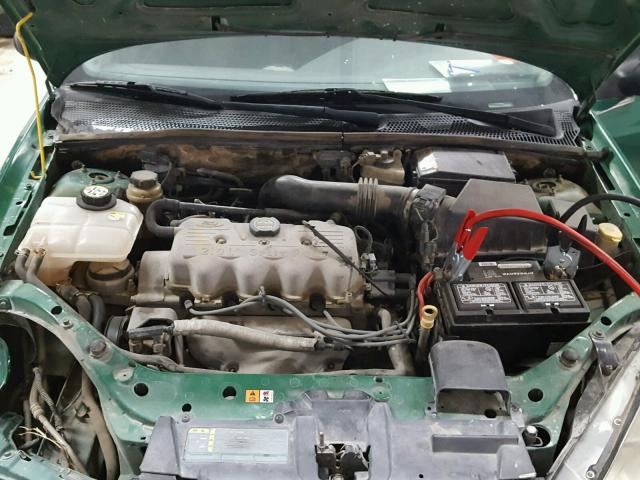 1FAFP33P62W133478 - 2002 FORD FOCUS LX GREEN photo 7