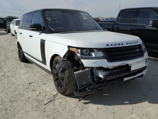 SALGS2FE3HA346100 - 2017 LAND ROVER RANGE ROVE WHITE photo 1