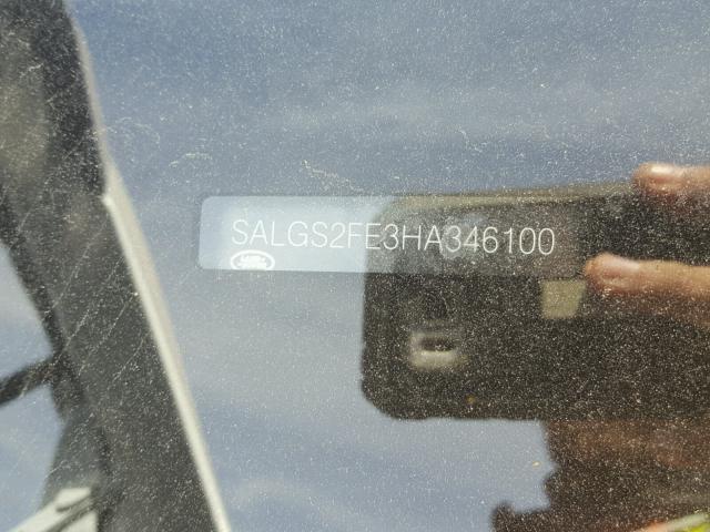 SALGS2FE3HA346100 - 2017 LAND ROVER RANGE ROVE WHITE photo 10