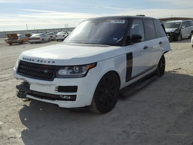 SALGS2FE3HA346100 - 2017 LAND ROVER RANGE ROVE WHITE photo 2