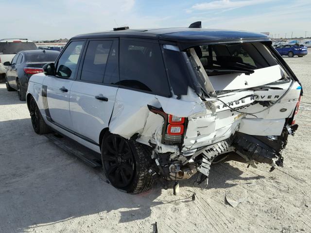 SALGS2FE3HA346100 - 2017 LAND ROVER RANGE ROVE WHITE photo 3