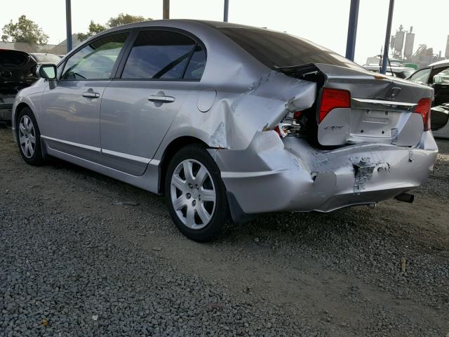 19XFA1E58AE054396 - 2010 HONDA CIVIC LX SILVER photo 3